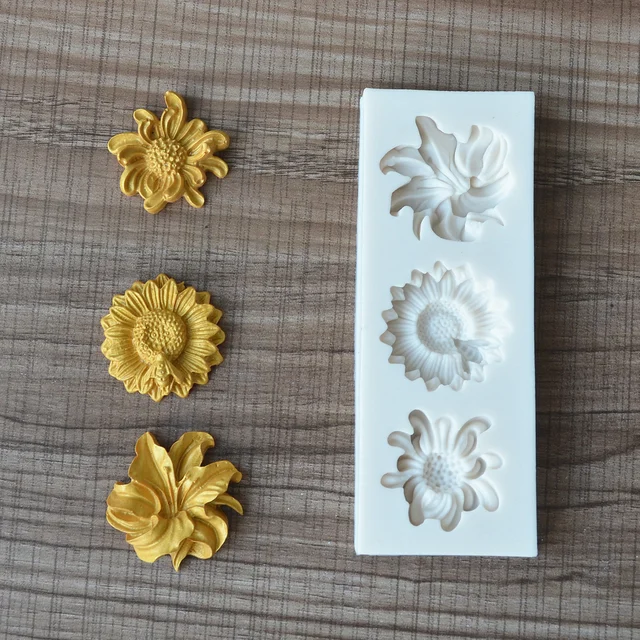 Mini Virág Szilikon Penész Fondant Torta Csokoládé Születésnapi Dekorációs Szerszámok - Image 3