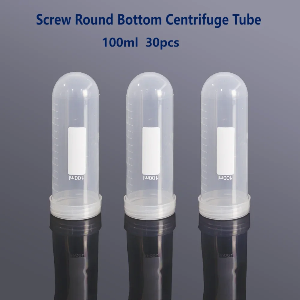 Biosharp Centrifuge Tube Screw Round Bottom Plastic Test Tubes with Scale Lab Sample Analysis Bottle 10ml 15ml 50ml 100ml