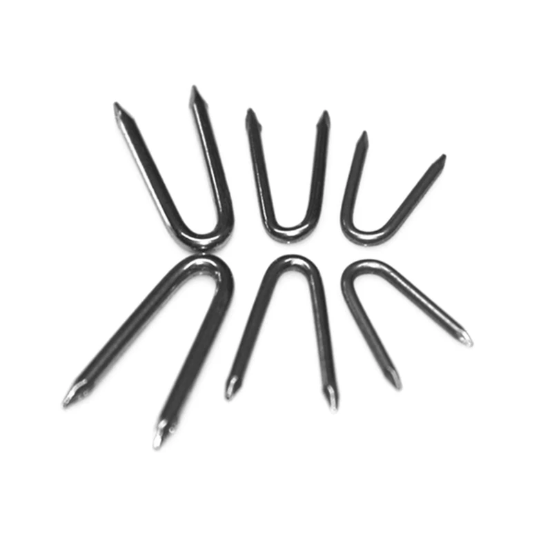 

Versatile Steel Fence Fastener UShaped Nails Corrosion Resistant Heavy Duty Nails 3 Sizes for Reliable Installations