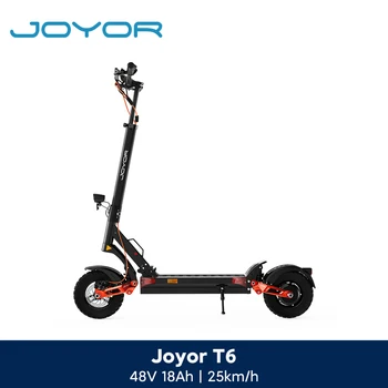 JOYOR T6 Monopattino elettrico pieghevole per adulti, Batteria da 48V 18Ah, Autonomia di 70 km, Pneumatici da 10", Velocità 25 km/h