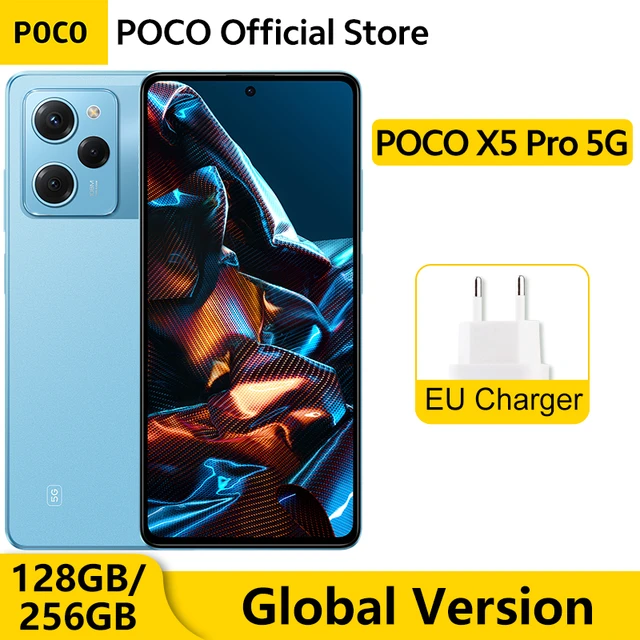 Global Version POCO X5 5G 128GB/256GB Cellphone 120Hz AMOLED DotDisplay  Snapdragon 695 NFC 33W Fast Charging 48MP Camera - AliExpress