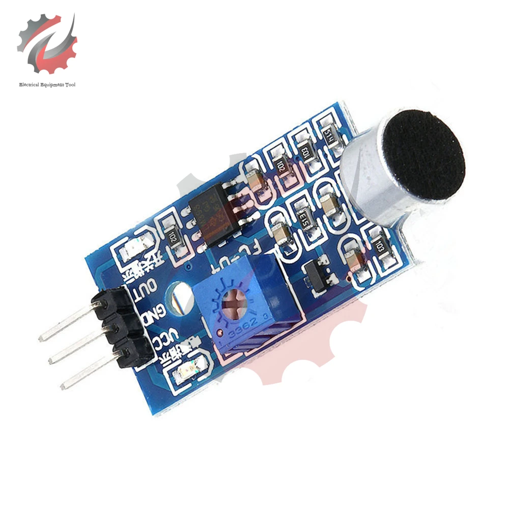 

3 Pins 3.3V-5V Voice Sound Detection Sensor Module High Sensitivity Sound Microphone Sensor Detection Module for Arduino Diy Kit