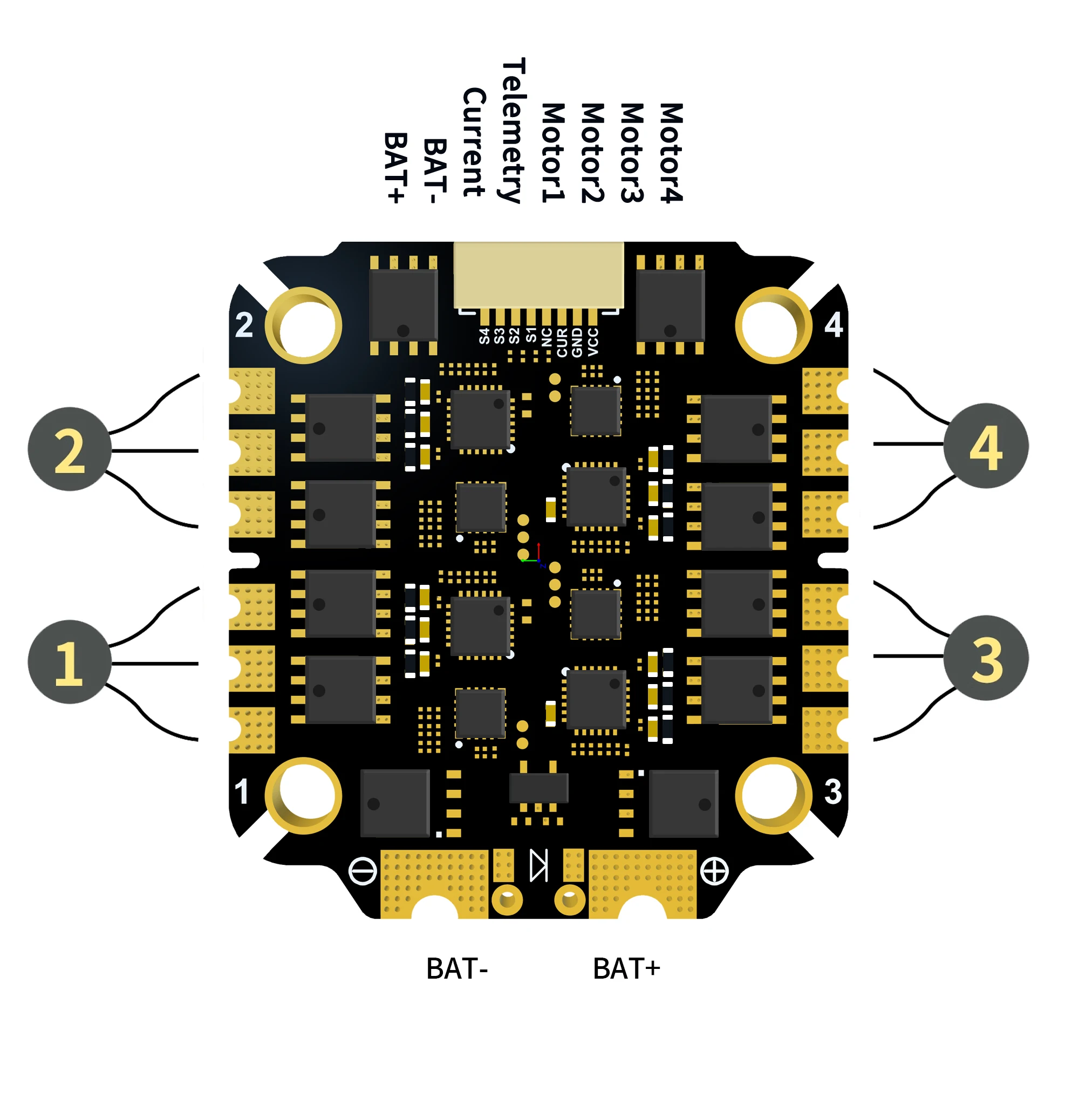 รูปสินค้า ESC ความเร็วสูงสำหรับโดรน Racing FPV