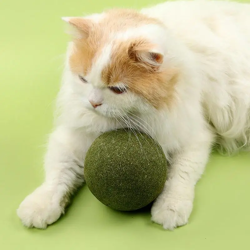 Large Catnip Balls Healthy 10cm Cat Mint Ball Lickable Natural Catnip