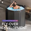 Ice Tub Inflatable Ice Bucket Portable Folding Bathtub PVC Material Suitable for Adults Children's Whole Body Bathtub Swimming 1