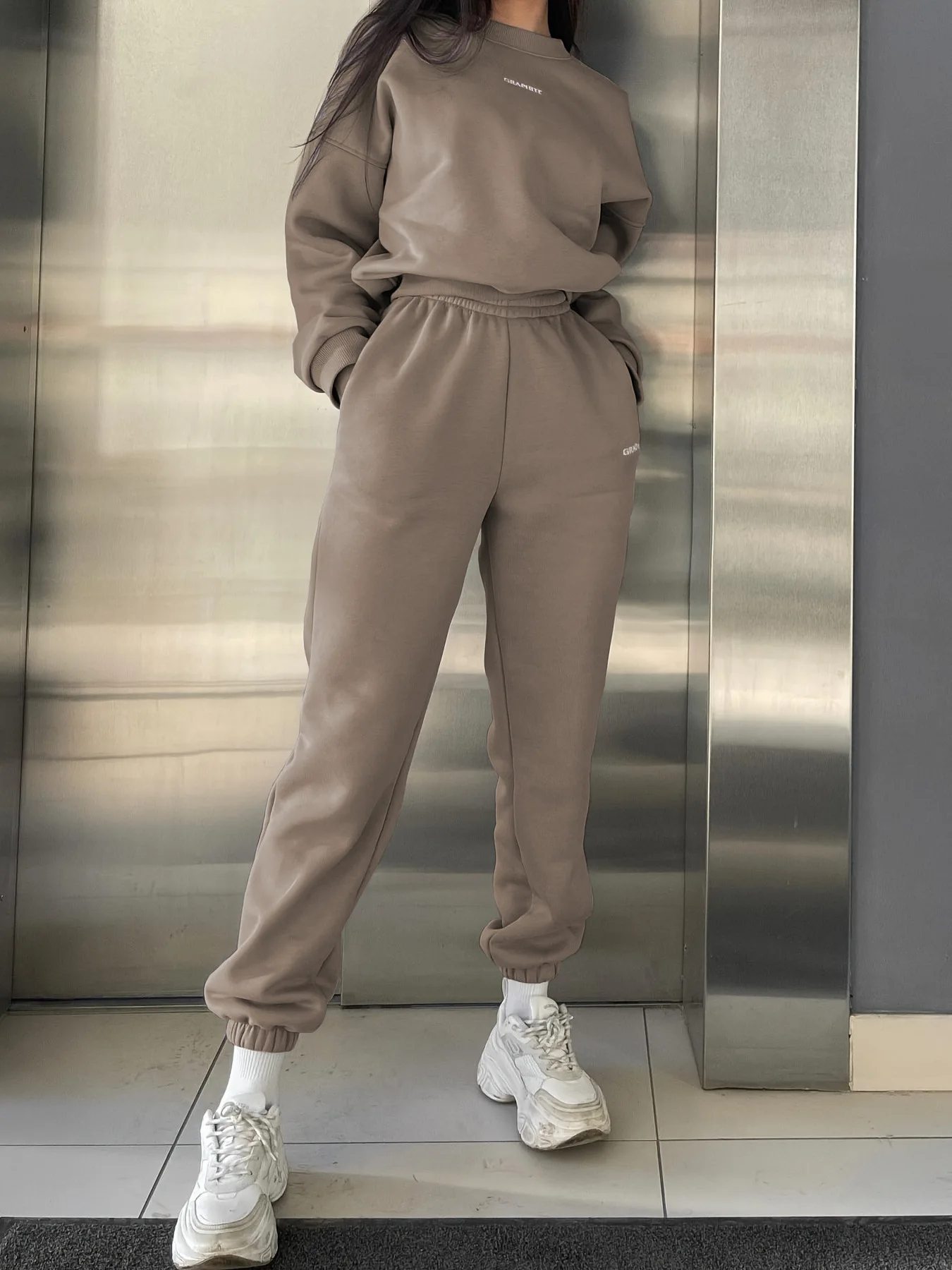 Lil Darkie Vintage Big Wave Hoodies Jogger Pants Two Piece Set