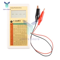 LCD Capacitance ESR Meter Fault Online Tester Internal Capacitor Ohmmeter Resistance Meter 0.01—99/1—9.9/10—99 Ohm Range Test 1