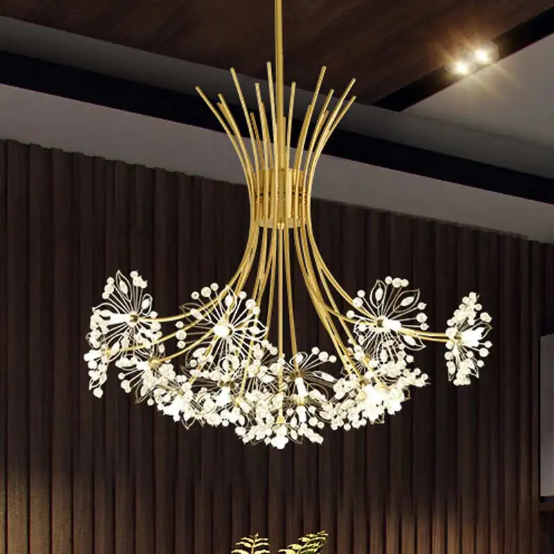 

Modern Ceiling Led Crystal Chandelier Black Lamp Lustre Living Room Hanging Light Fixtures Bedroom Kitchen Home Decoration