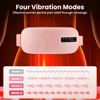 5 Modes Electric Heating Vibration Waist Massage Belt Smart Warm Palace Women Menstrual Heating Pad for for Cramps Period Relief 6