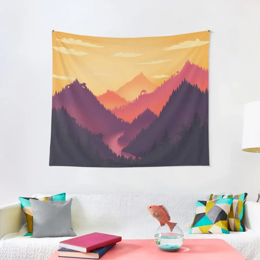 

Mountain Morning Tapestry Room Decor Cute Decoration For Home Home Decorators Carpet Wall Tapestry