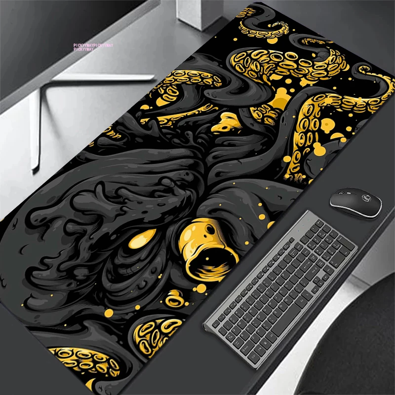 Mouse Pad Grande para Jogos para Laptop Estilo Japonês Tapetes de Mesa Almofadas de Computador Teclado Deskpad Mousepad para pc 80x30cm