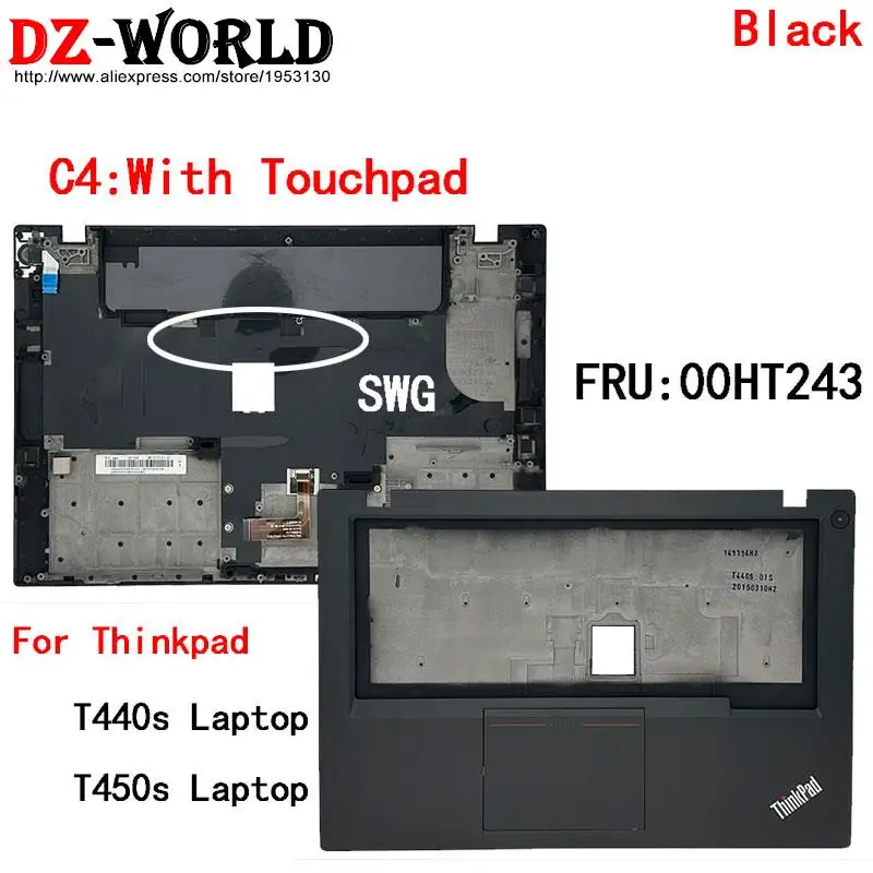 Palmrest Teclado da Caixa Superior Moldura Shell c Capa Lenovo Thinkpad T440s T450s 00hn691 Laptop 00hn693 00ht238 00ht243 00hm813 - Imagem 2