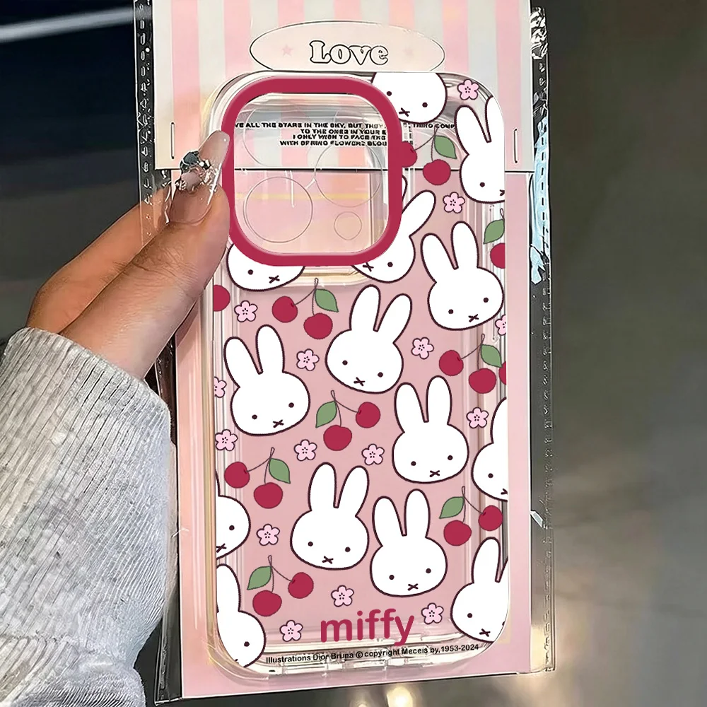 Adorable Cartoon Rabbit Clear Phone Case - New Design