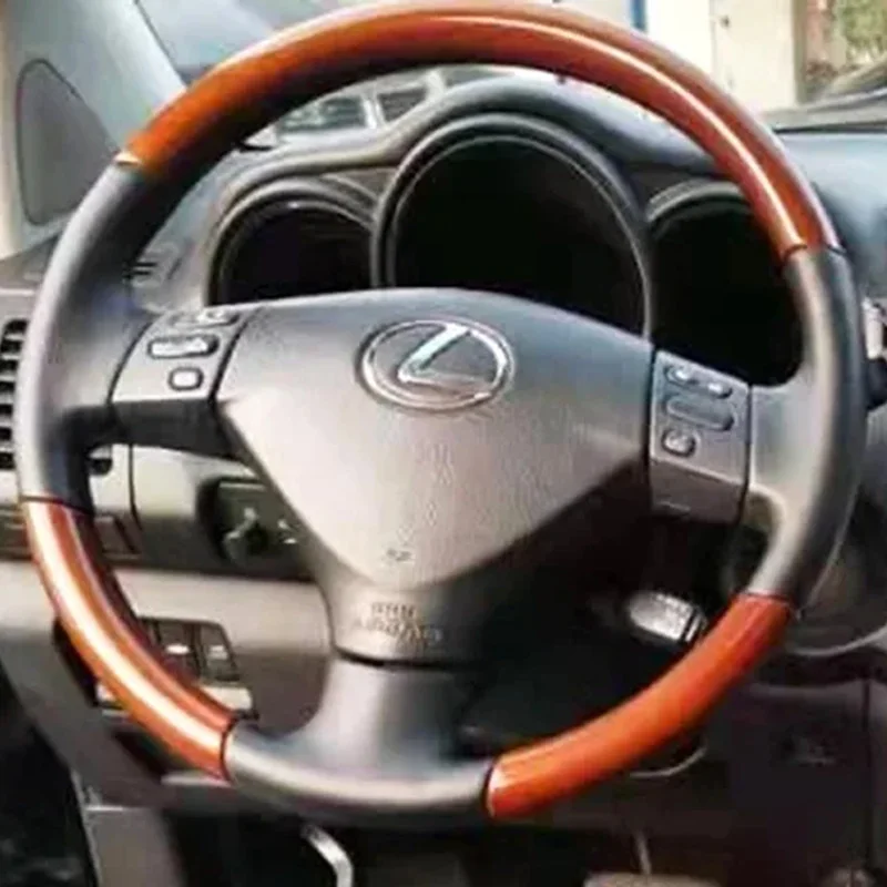 Funda Para Volante De Automóvil Para Lexus UX Series 2019-2023, Suave, Cálida, Antideslizante, Decoración Elástica Para Volante, Protector De Invierno, Negro-O