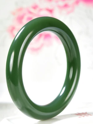 

zheru jewelry natural hetian jade green 54mm-64mm bracelet elegant princess jewelry best gift for mother to girlfriend