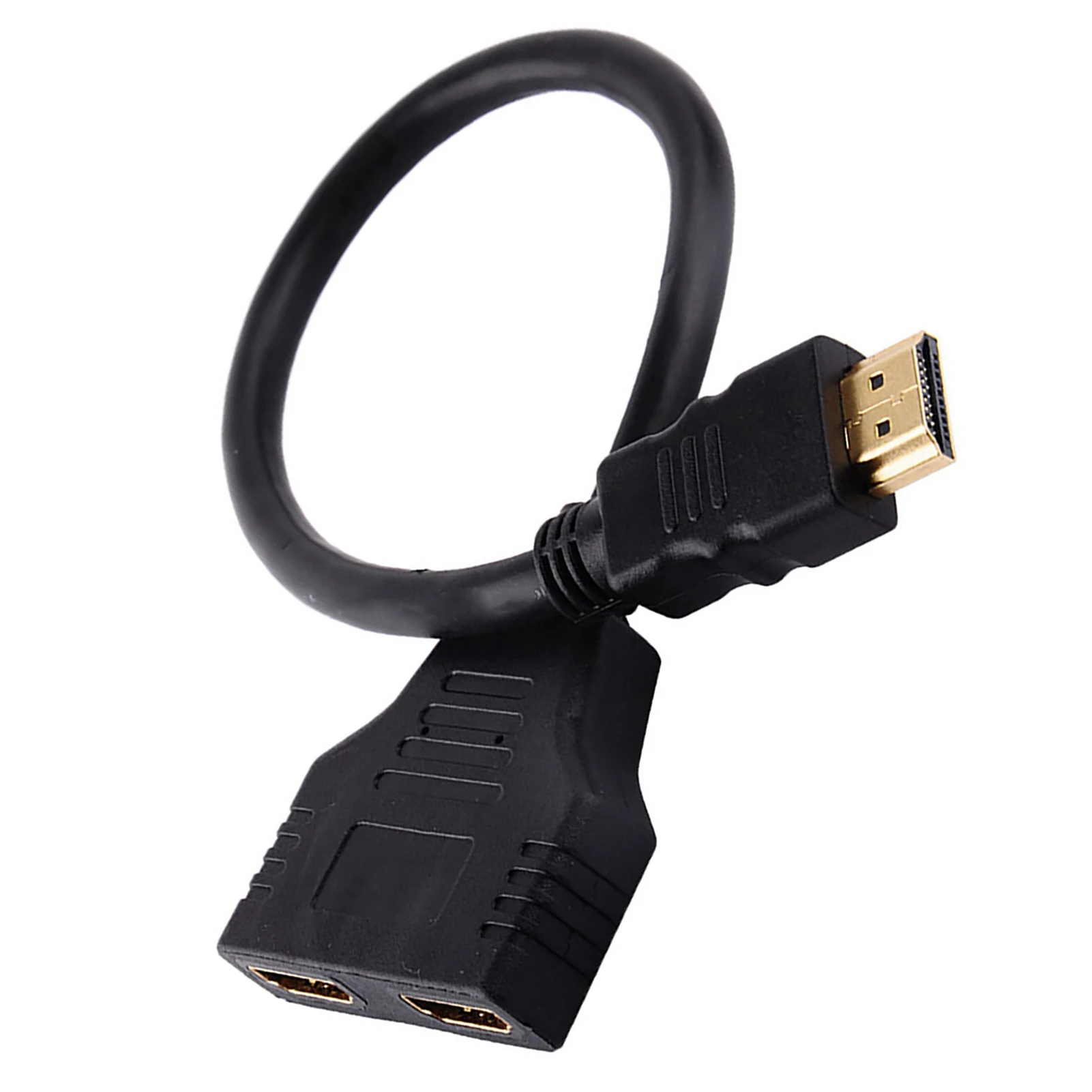 Dual HDMI Female to HDMI Male Splitter Adapter Cable