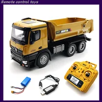 Huina 582 1:14 Remote-Controlled Alloy Dump Truck, Engineering Vehicle, Dump Truck Model, Electric Simulation Vehicle 1