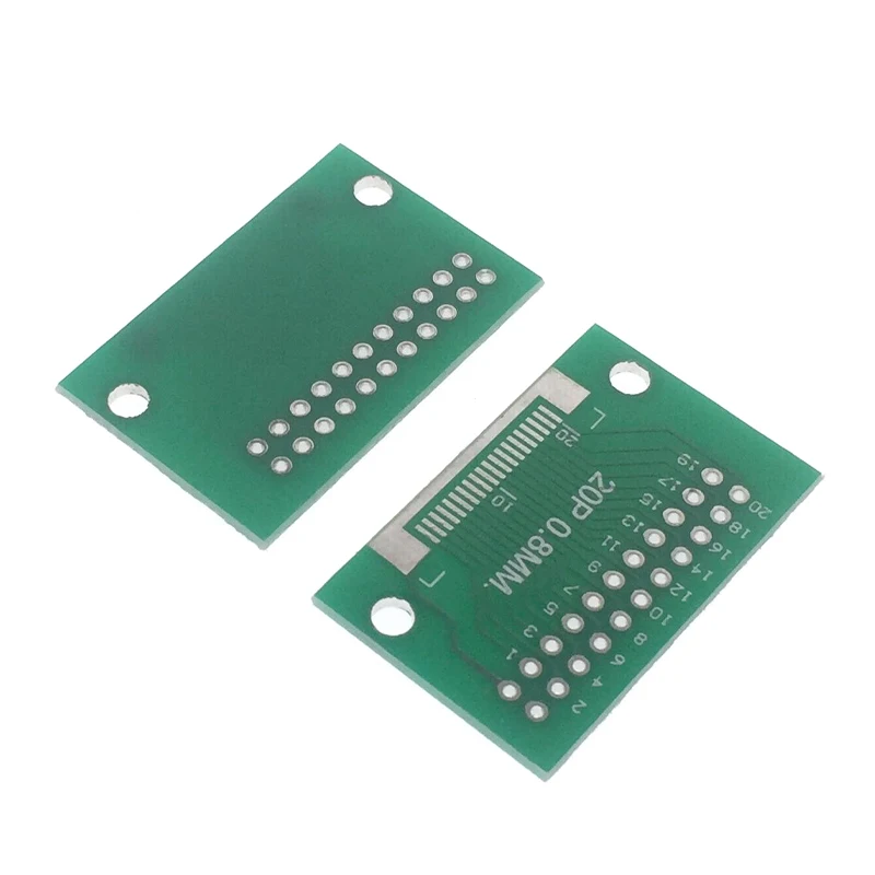 10PCS FPC/FFC Conversion Plate  Spacing Test PCB TFT LCD 0.8MM 20P 40P Turn 2.54MM 10pcs dip ndi 02h v vertical inline 2 position dial switch 2p flat 2 54mm spacing