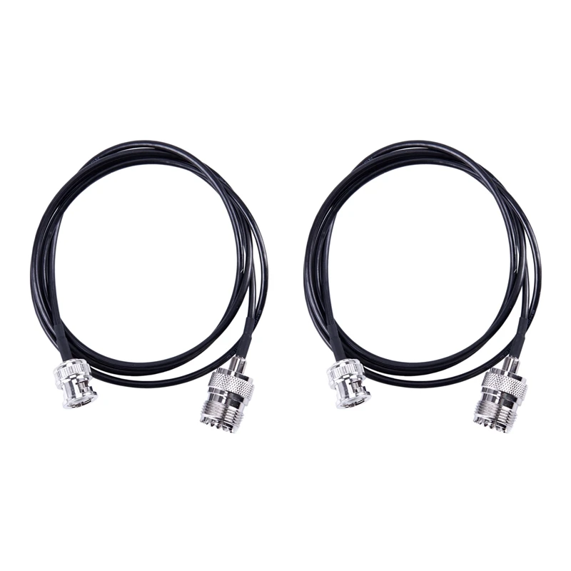 

2X RF UHF VHF Radio Coaxial Antenna Cable BNC Male To UHF SO239 RG-58U MILSPEC Coax Mobile To Base Antenna 3 Ft