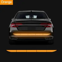 Reflective Car Safety Tape - Anti - Collision Warning Strips for Exterior Trunk Accessory (1 set yellow)