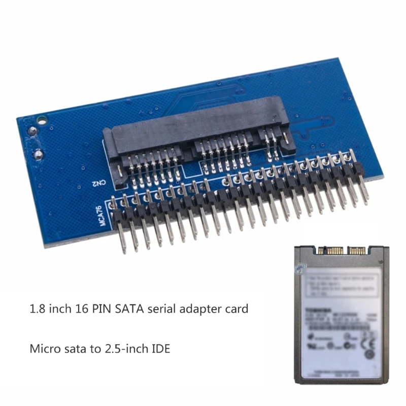  Hard Drive Box mSATA SSD to 2.5 inch 44 Pin IDE