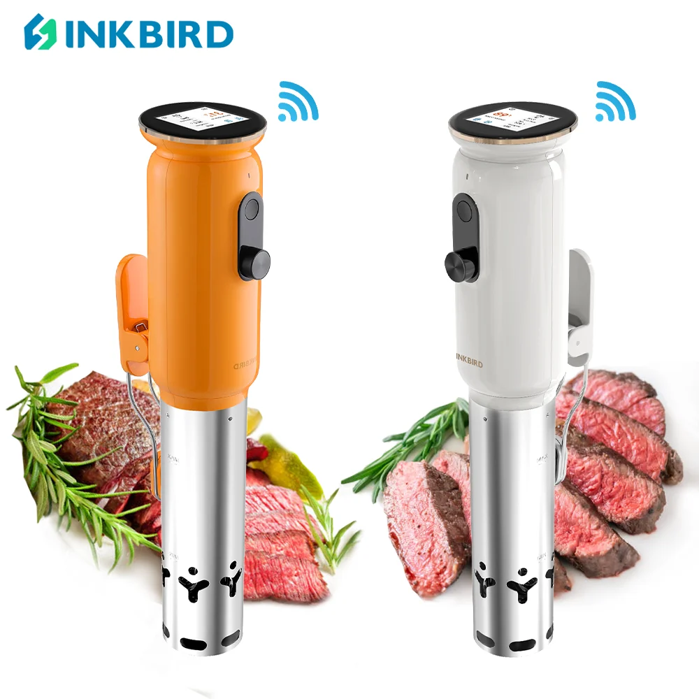 WiFi Sous Vide Machine ISV-101W-INKBIRD 1000 Watts Sous Vide Cooker Thermal  Immersion Circulators 3D Water Circulation Heating with App Preset and  Machine Recipes, Pre-alarm