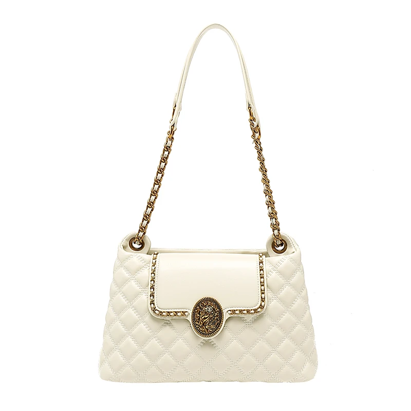 

Single Shoulder Bag Luxury Chain Messenger Bag Elegant and Fashionable Women Bag 2024 Summer New Small Square Bag Ladies Handbag