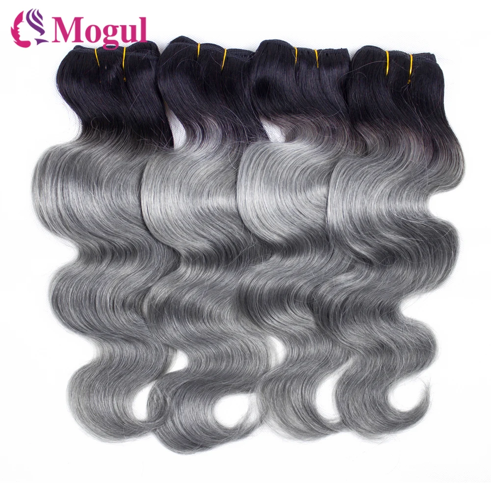 Human Hair Bundles Body Wave 10-22 inches Silver Dark Grey 1/3/4 Bundles Remy Weave Extension Ombre Black To Grey human hair extensions,human hair bundles,human hair bulk