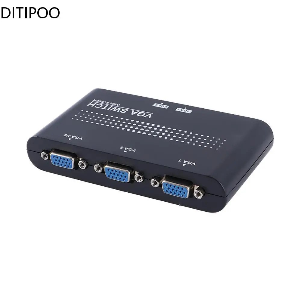 2 Ports VGA Switcher Splitter 2 Ways VGA Video Switch Adapter Converter ...