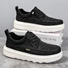 Men's Breathable Canvas Casual Walking Shoes Non-Slip Lightweight Comfortable Sneakers for Male 5