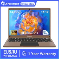 Adreamer Laptop 13.3 Inch Portable Laptops Low Price With Intel CPU 2.5K FHD IPS 8GB 1T SSD  2.5K FHD Display Notebook