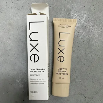 Correttore Impermeabile LUXE 30ml, Fondotinta Abbinato, Copertura Totale, Base Trucco Facile, Lunga Durata, Nasconde le Imperfezioni, Uniforma il Tono della Pelle