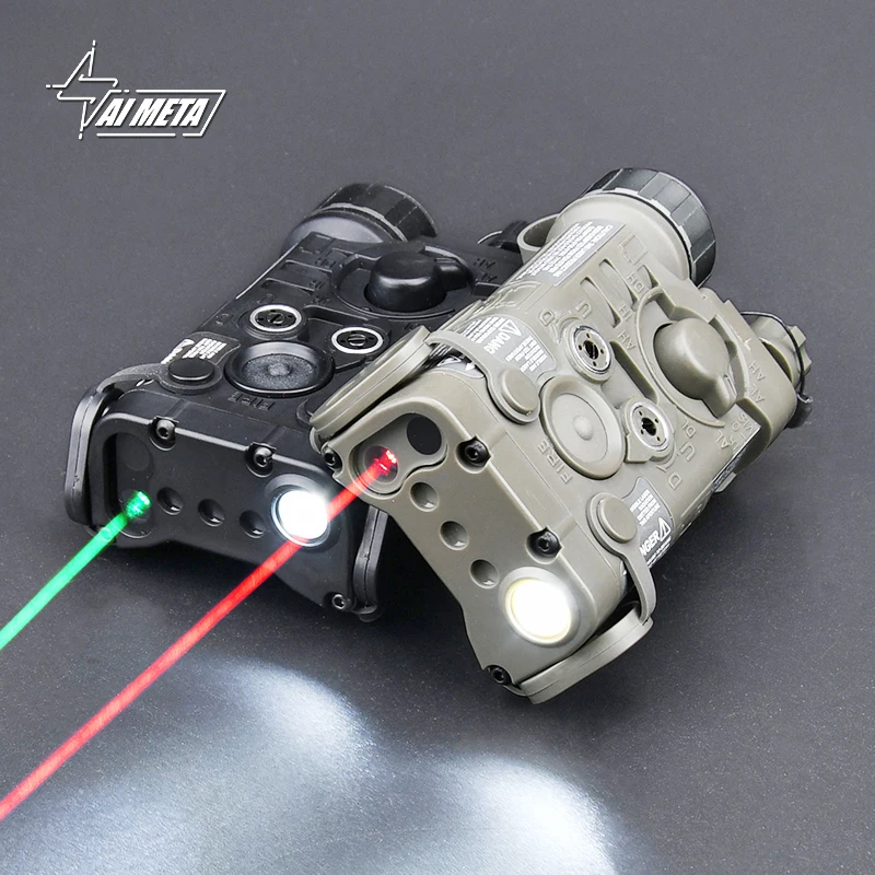 Airsoft láser de caza NGAL L3 PEQ 15, caja de batería, linterna, ajuste