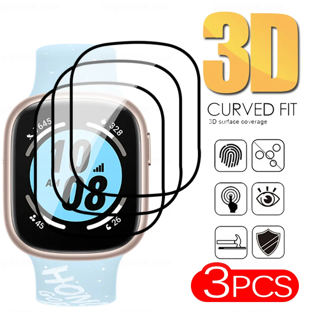Per Honor Watch 4 Glass 3Pcs Vetro Protettivo Honorwatch Watch 4Pro Honar Watch4 Pro Pellicola Protettiva Per Schermo Curvo Accessori