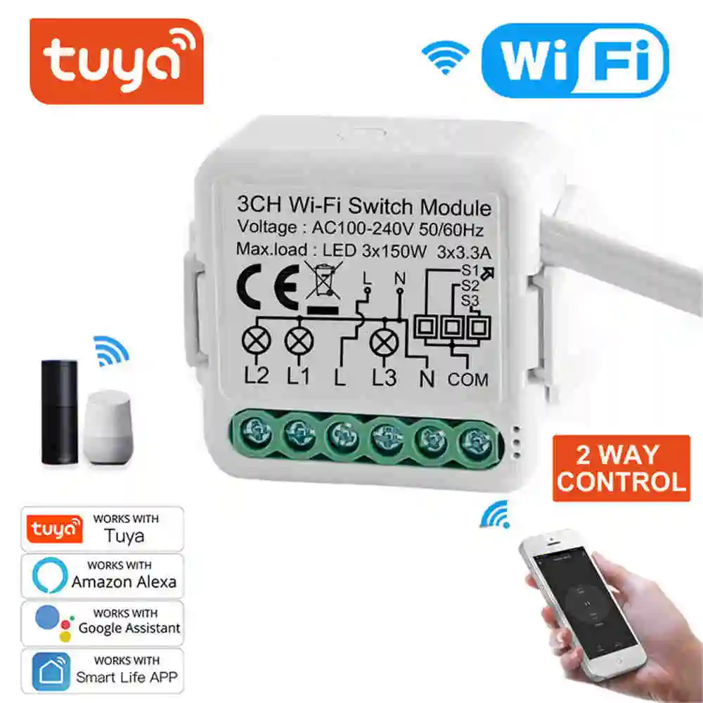 Умный Wi-Fi модуль переключателя сделай сам Беспроводной Выключатель света с