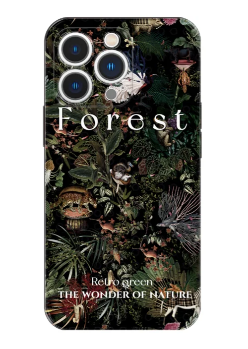 Green Forest Premium telefoniümbris iPhone 14 Pro 13 Ins Wind Xsmax Small Xiaomi 12s_voghion.com