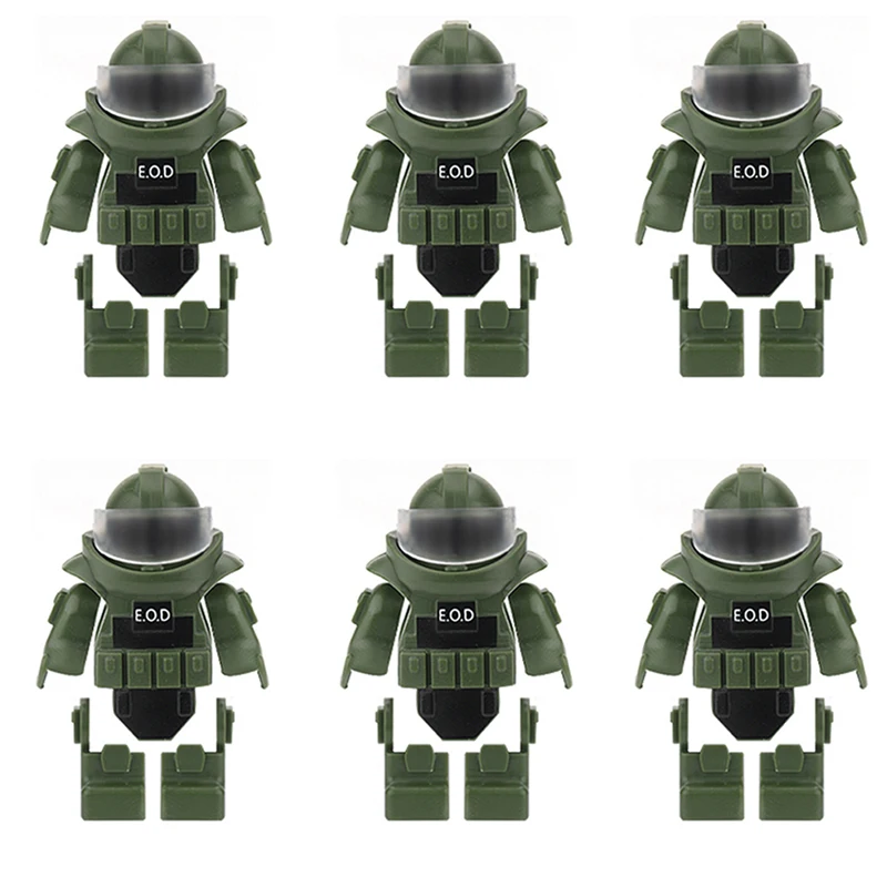 City SWAT Ghost Commando Figures Special Forces Building Blocks Modern Army Soldier Police Military Weapon Bricks Toys For kids 4