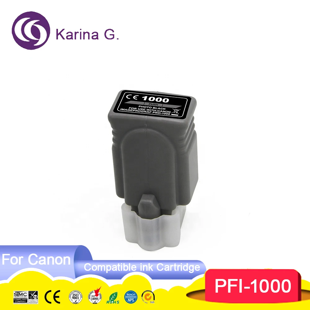 Compatible PFI 1000 PFI-1000 PFI1000 Premium Compatible Color Inkjet Ink Cartri