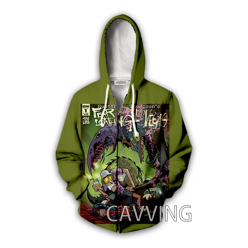 

CAVVING 3D Printed Fear and Loathing In Las Vegas Zipper Hoodies Zip Hooded Sweatshirt Harajuku Hoodie Sweatshirt for Men/women