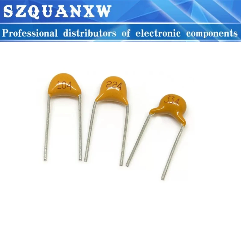 10value 50v 0.1uf 0.15uf 0.22uf 0.33uf 0.47uf 10uf Multilayer Ceramic Capacitor Assortment Kit 500pcs
