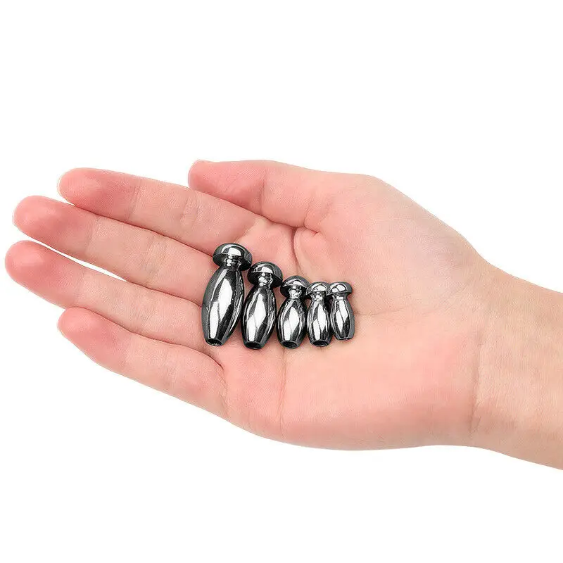 Male Urethral Dilator 5 Sizes Urethra Plug Penis Plug Metal Hollow Urethral Catheter Urethras Sounding Intimate Toys for Men urethral dilator,silicone urethral dilator