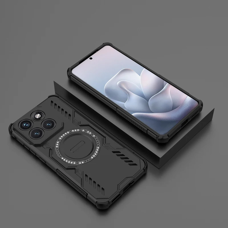 Shockproof Magnetic Adsorption Durable Case with Heat Dissipation - PC+TPU Construction