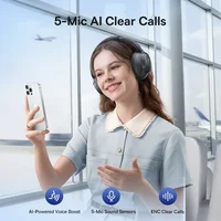 Baseus EH10 NC ANC Wireless Headphones 45dB Adaptive Hybrid Noise Cancelling Headsets Hi-Res LDAC Headphone Bluetooth 6.0 80Hrs - Image 5