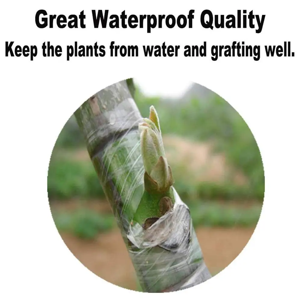 Grafting Tape 1 Roll 200 Meters Stretchable Garden Grafting Seedlings Tree Tape Vine Accessories Tomato Plan A9V1