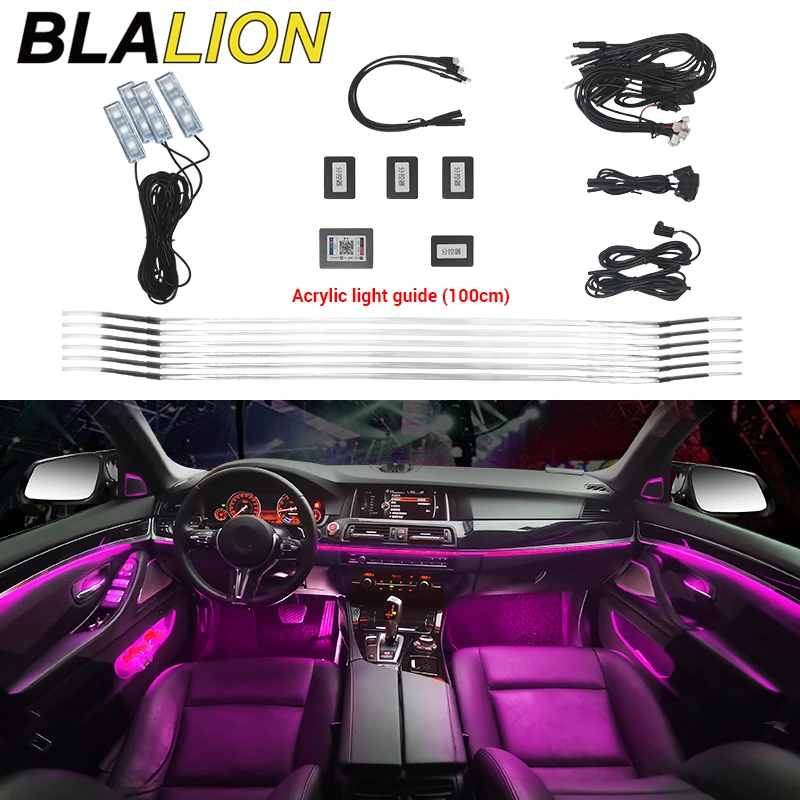 32 Colours Dashboard Trim Ambient Lights For Audi A4 A5 B9 RS4 RS5 2017