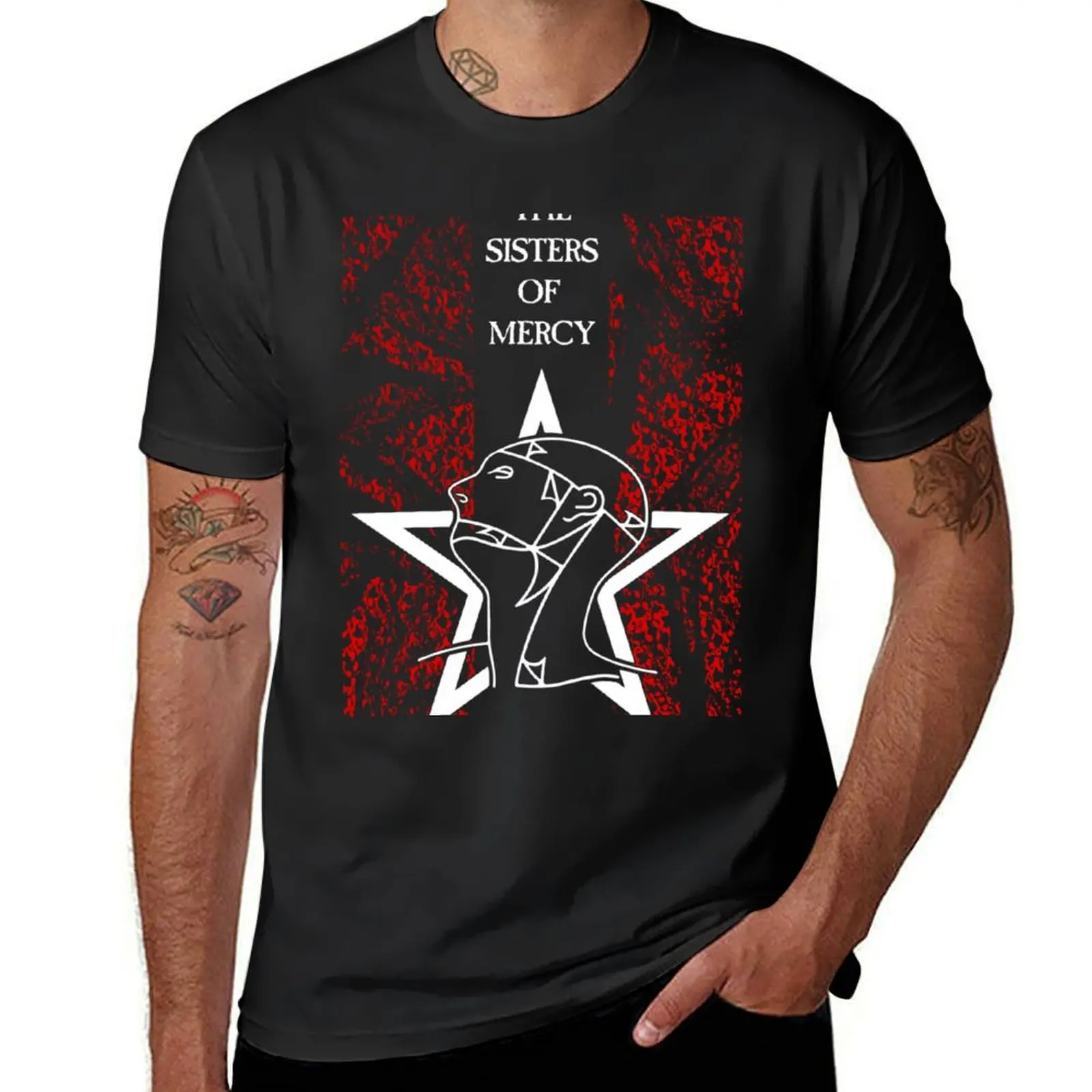First and Last and Always - White - The Sisters of Mercy T-Shirt anime quick-drying big and tall t shirts for men