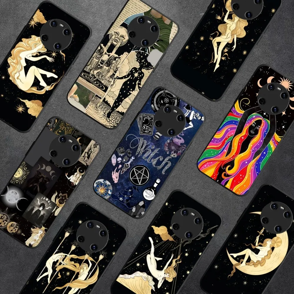 

Witches Moon Tarot Mystery Totem iphone case For Huawei Y9 6 7 5 Prime Enjoy 7s 7 8 plus 7a 9e 9plus 8E Lite Psmart Shell