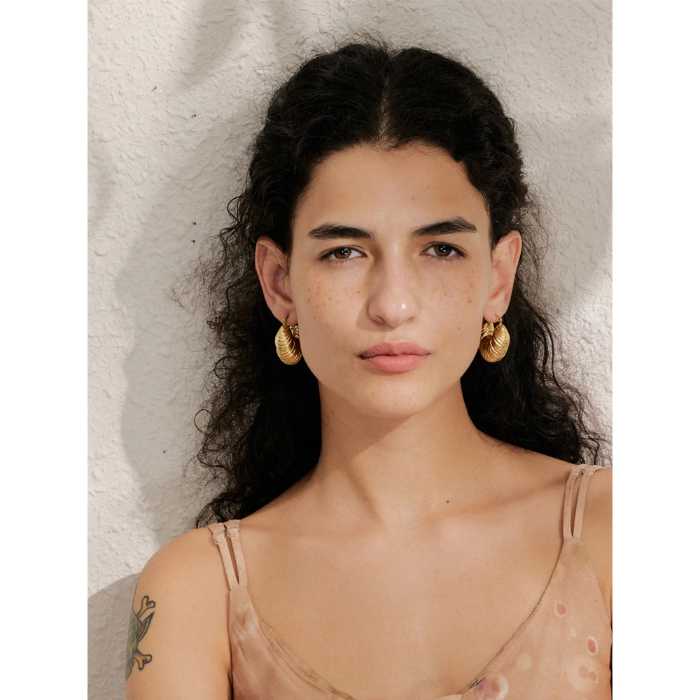 Yhpup Hoop Earrings Stainless Steel