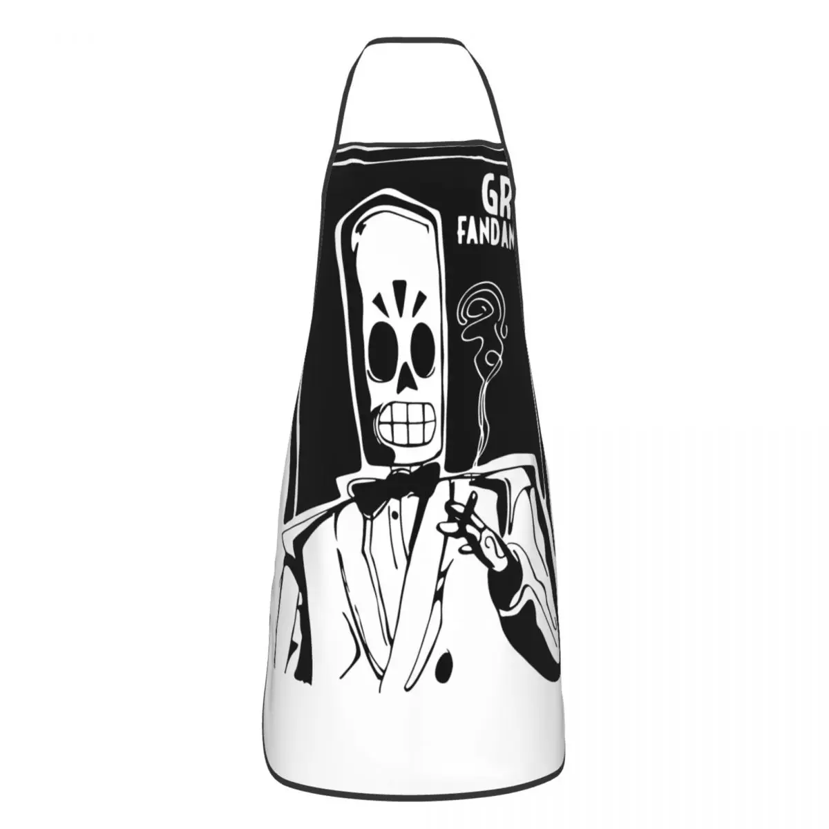 Grembiule Da Fuoco Unisex Adult Chef Tablier Cuisine For Cooking Kitchen Baking Grim Fandango Game Painting