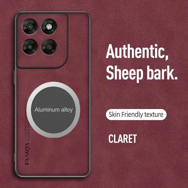 Luxurious Sheepskin Magnetic Protective Phone Case